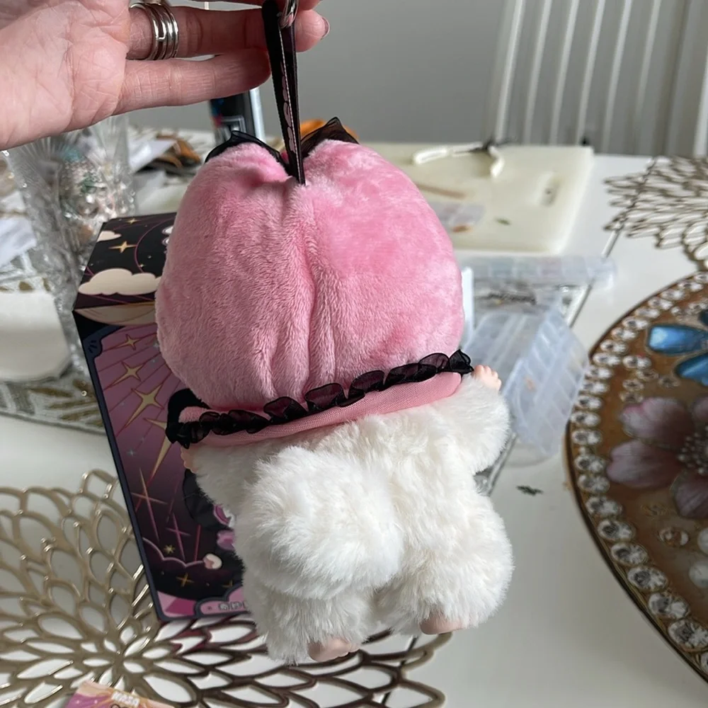 Plush Doll with Pink Hood